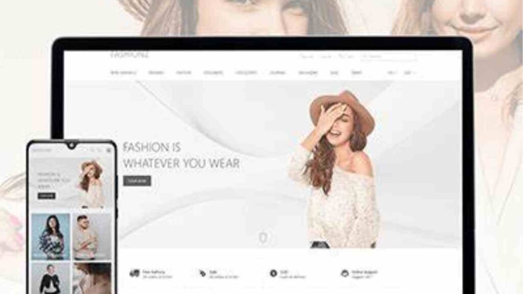 website mockup design